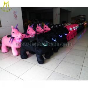 China Hansel coin operated rechargeable battery walking animal happy rider toys on wheel on sale
