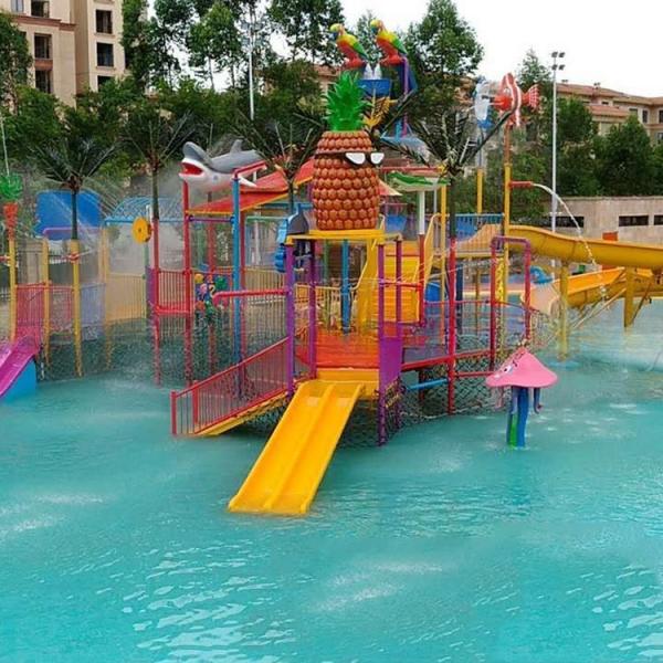 Customization Amusement Water Park Waterslide For Pool Equipment Colorful