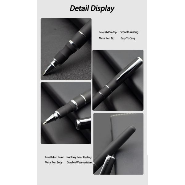 Black Business Roller Ball Pen 0.5mm Neutral Pen Metal Signature Pen