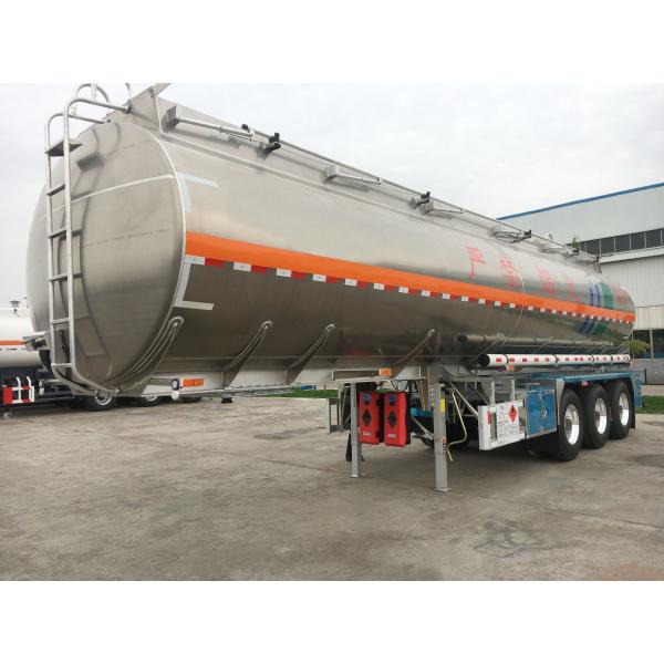 Oil Liquid Storage Tanker Semi Trailer 30-50CBM 40 - 50tons Carbon Steel Material