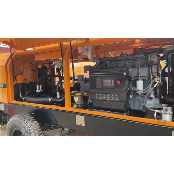 Refurbished Diesel Used Concrete Trailer Pump HBT6016-C5D 6860 Kg