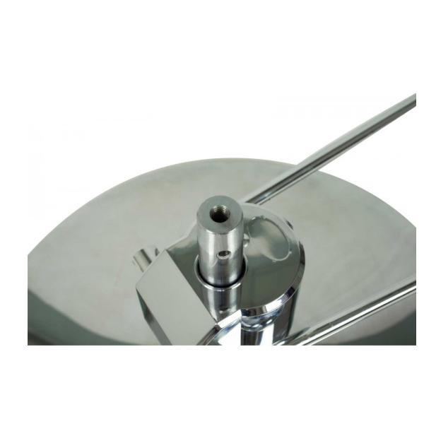 Chrome Steel Barber Chair Accessories Round Hydraulic Base With 1 Year Warranty