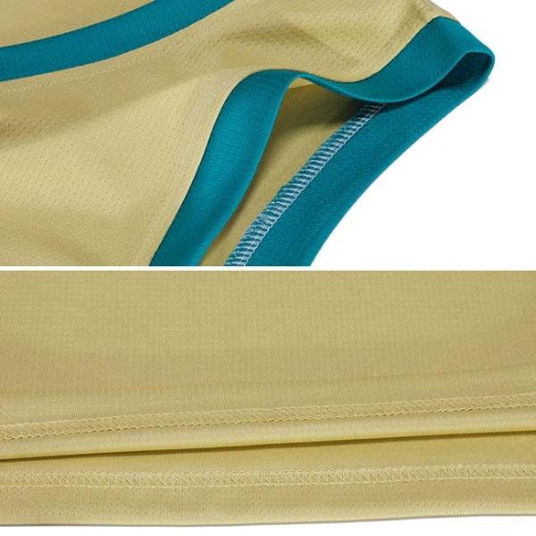 Yellow Blue Loose Football Training Tracksuits Sweat Absorbing Youth Sports Jersey