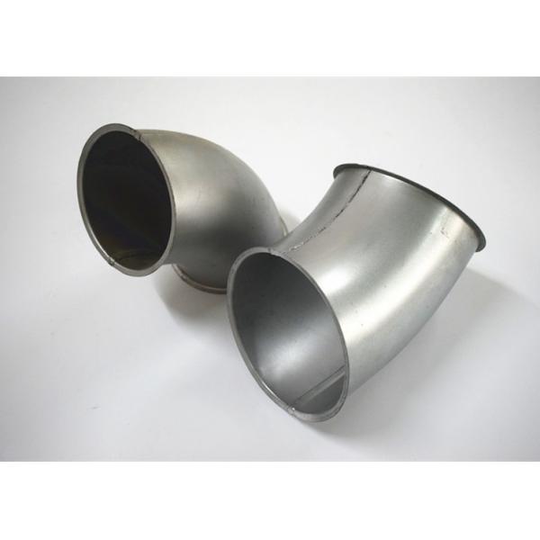Galvanized Steel Elbow Dust Collection Fittings , Sliver Dust Extraction Ducting