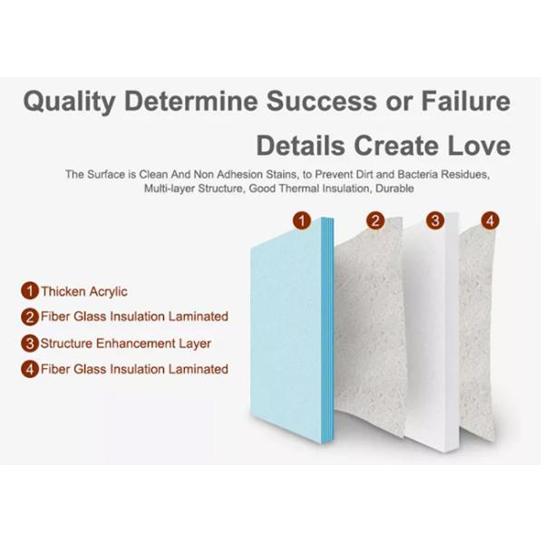 110V / 220V Bathroom Shower Enclosure , Steam Bath Shower Cabin 1400x1100x2150mm