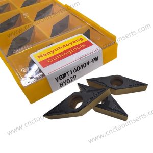 Quality CNC Turning Inserts Wc-Co CVD Coating VBMT160404-PM HY029 Steels wholesale