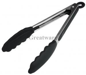 Quality Non-Stick Silicone Kitchen Tongs 9-Inch wholesale