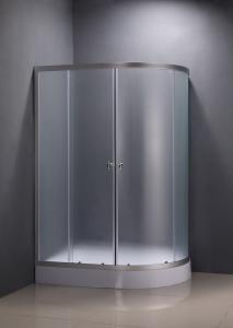 China 1150x800x1950mm 4mm Self Contained Shower Units Silver Aluminum Frame on sale