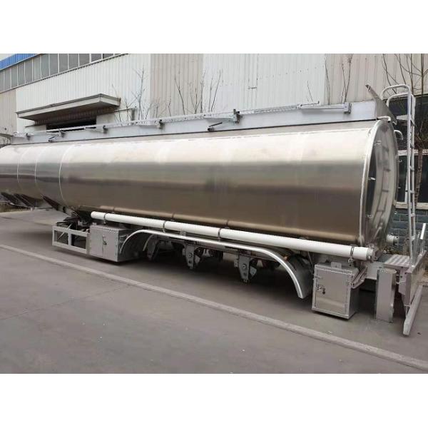 Transportation Tri Axle 40T 35ft Semi Tanker Trailer For Fuel Petrol