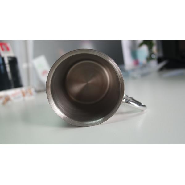 Stainless Steel Portable Travel Water Tea Coffee Mug with D-Ring Carabiner Hook as Handle for Outdoor Sports Camping