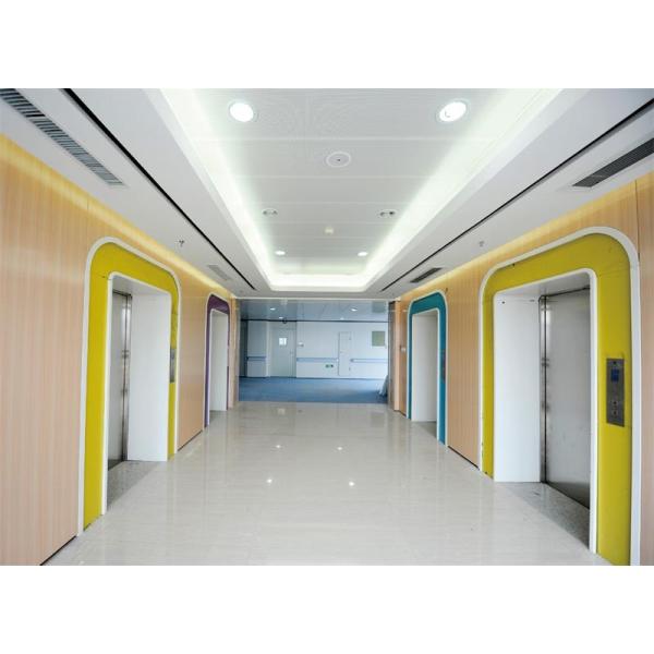 Wooden Looking Film Coated Decorative Metal Wall Panels B2 Grade Fireproof