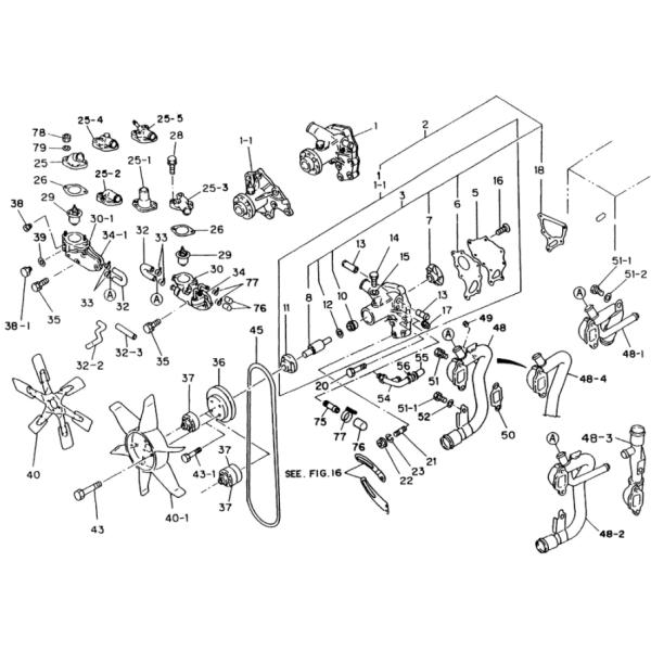 SK60 SK70 Water Pump 8-97123330-0 VI8943388480 Kobelco 4JB1 Excavator Engine Spare Parts