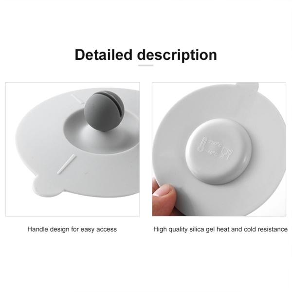 Silicone Cup Lids Silicone Coffee Mug Lids Reusable Coffee Tea Water Cup Lids Anti-dust Airtight Mug Covers Mug Covers