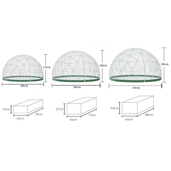 Custom Logo Luxury Geodesic Dome Glamping Tent Outdoor Waterproof
