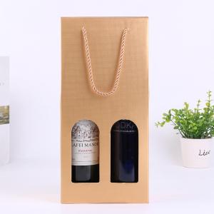 Quality Recyclable Cardboard Wine Boxes , 2 Bottle Wine Gift Box Well - Sealing wholesale