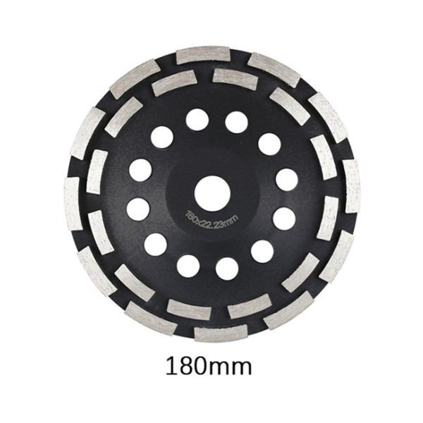 7 Inch 180mm Grinding Diamond Cup Wheel Double Row Abrasive Disc