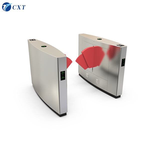Flap Barrier Gate with Relative Humidity ≤95%, Normal Running Life ≥5 Millions, and Compact Size 1200mm*300mm*980mm