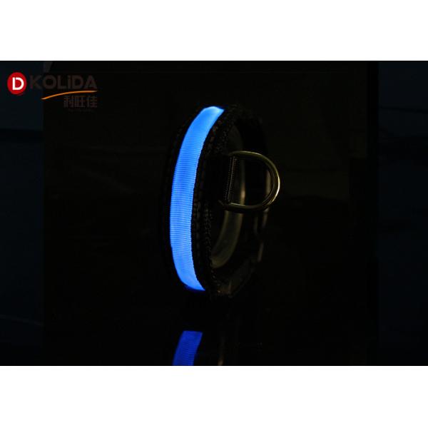 LED Glow In The Dark Night Safety LED Dog Collar Leash Adjustable 3 Flash Modes