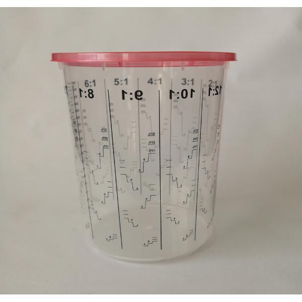 paint mixing cup in different color printing and in differernt color material