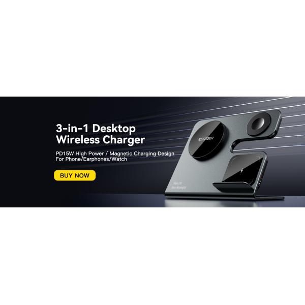 OJD-119 Series Fantasy 3 in 1 Wireless Charger PD Phone and Watch Charging Station