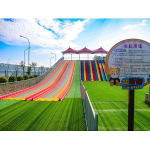 Buy cheap Playground Outdoor Rides Rainbow Slides For Kids' Playground from wholesalers