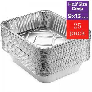 Quality Medium Aluminum Foil Tray Disposable Aluminium Foil Take Out Containers With Lid wholesale