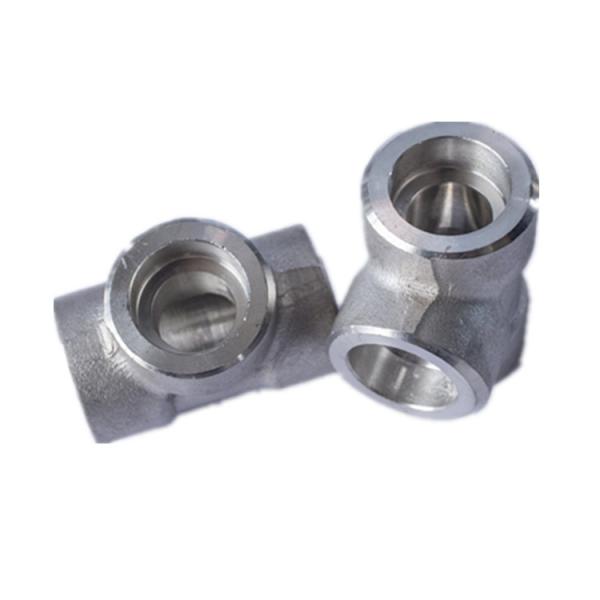 Customized Socket Weld Pipe Fitting SCH 80 Stainless Steel Equal Tee