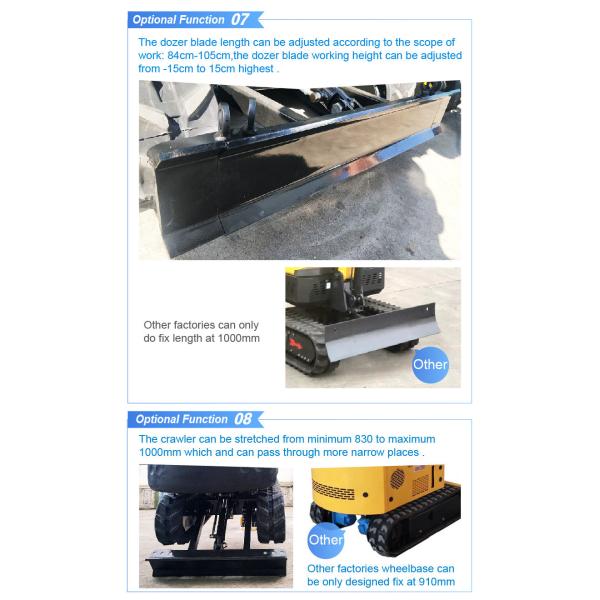 Garden Repair 1t Mini Digger Energy Efficient Hightop Ht10 Excavator