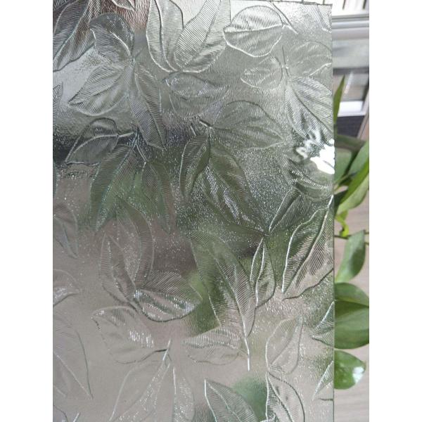 Customized Patterned Tempered Glass 6mm-12mm Clear Toughened Glass Used For Building