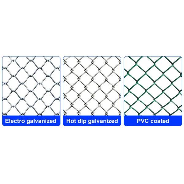 4MM PVC Coated Chain Link Fence Woven Diamond Chain Link Mesh Fence