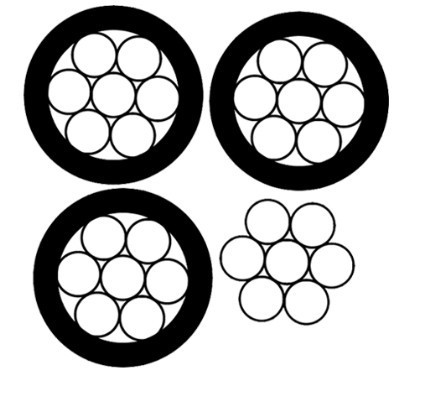 Aluminium Alloy Conductor Aerial Bundled Cables Blank Color For Power Supply