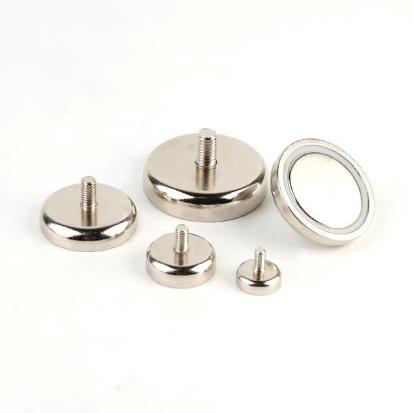 YYC25 Strong Male Thread Neodymium Pot Magnet Axial Magnetized