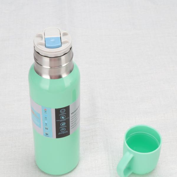 Vacuum Insulated Water Bottle Thermo With Cup 648ml / 22oz Stainless Steel Thermal Water Bottles Water Thermo Flask Thermo For Hot And Cold Drinks