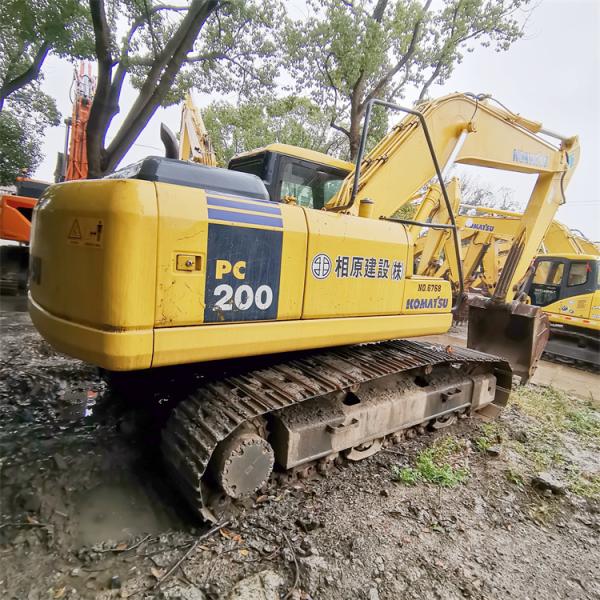 Komatsu PC200-7 Excavator in Good Condition with 0.8 m3 Bucket Capacity and 107 KW