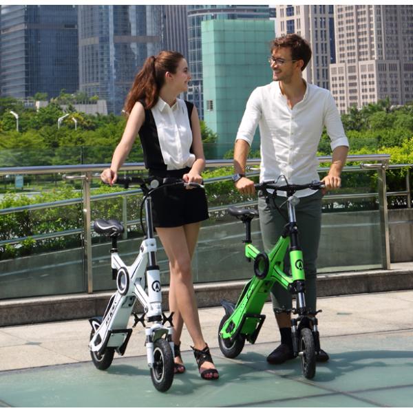350w Brushless Motor Smart Easy To Fold Electric Bike PANASONIC Lithium Battery