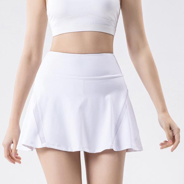 Breathable Mesh Athletic Tennis Skirt Woman Golf Dress Skort Apparel
