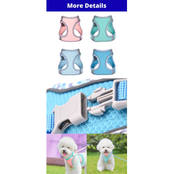 Reflective Dog Harness Vest Harness For Walking Small Dog