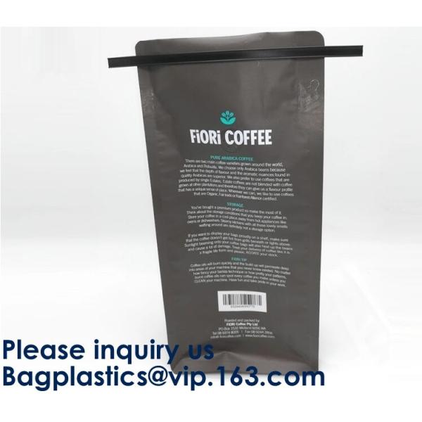 250g Heat Seal Side Gusset Yellow Coffee Pouches Bags With Valve Matte Coating Foil Flat Bottom Pouches Coffee 100g, Box