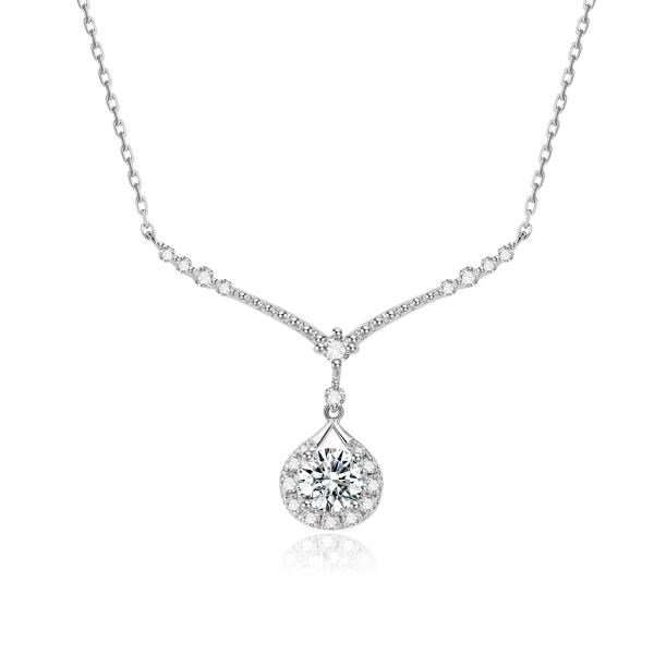 Exquisite Fashion 18k Gold Lab-Grown Diamond Pendant Beautiful Pendant White Diamond jewelry Round Shape Pendant