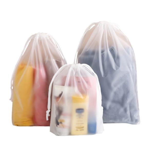 ASP PE Small Reusable Poly Drawstring Plastic Bag for Shopping