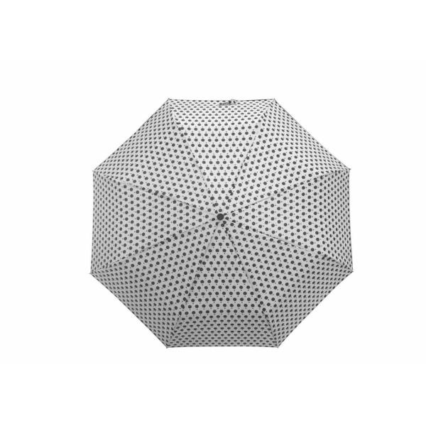 Lightweight Folding Umbrella , Three Fold Umbrella Aluminum Frame J Handle