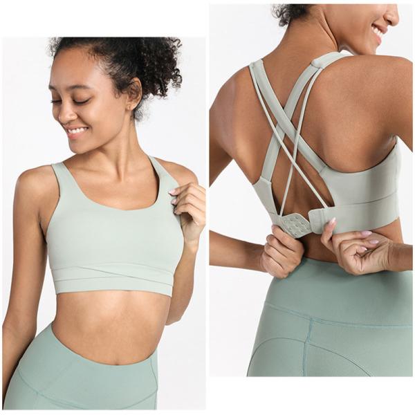 Solid Color Women's 2 Piece Yoga Set Sexy Cross Back Bra Sports Clothes Yoga Leggings