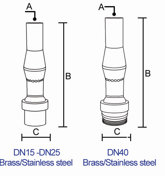 Fully Brass Forthy 1 2 Inch Dancing Fountain Nozzles