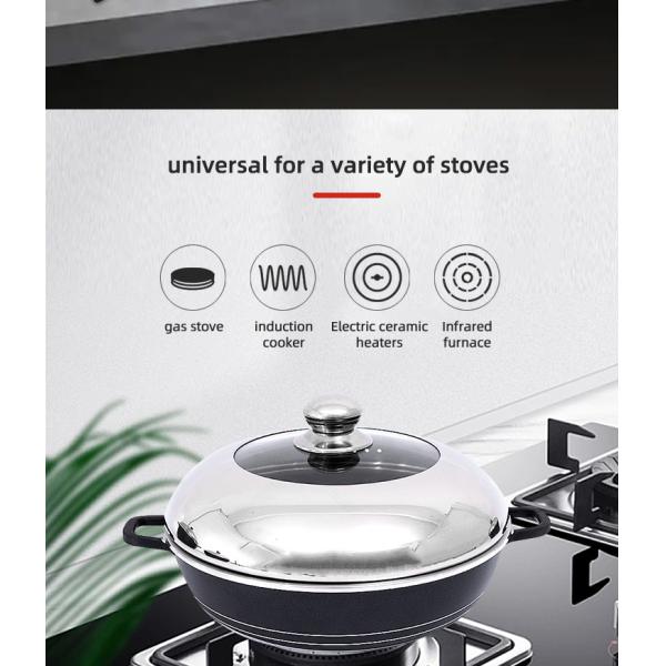 Multifunction 23 Pcs Medical Stone Non Stick Pot Set Cookware Set Aluminum Cooking Pot Set