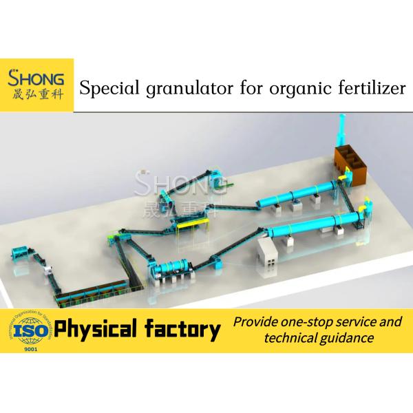 Organic Fertilizer Production Line Combination Granulator 95% Granulation Ratio 380V/415V Voltage For Direct Sell