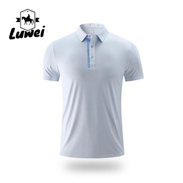 Men Polo Sport T Shirt Embroidered Logo Business Short Sleeve