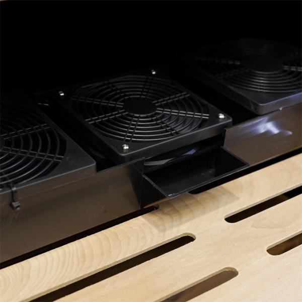 Exquisite Black Wood Cigar Cooler Humidor With Precision Climate Control