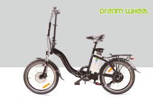 China 48V 500W Electric Folding Bike , Lightweight Folding Electric Bicycle 35km/h on sale