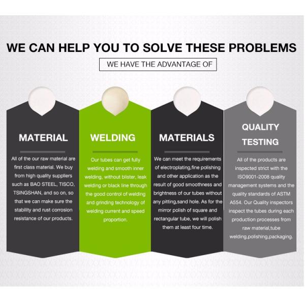 Max 18m Length Embossed 201 Stainless Steel Welded Tubes