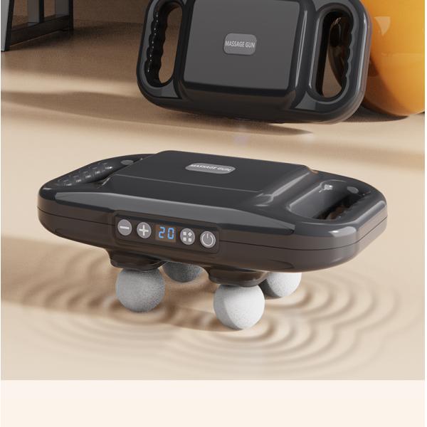 High Frequency Cordless Handheld Electric Massage Gun Deep Tissue 4 Head Massage Gun